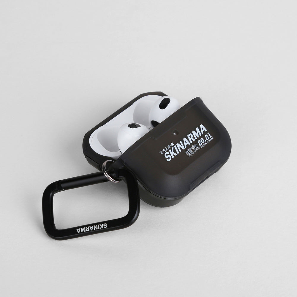 Apple Airpods 3rd Generation Case SkinArma Transparent Matte Design Kinzoku Case Black