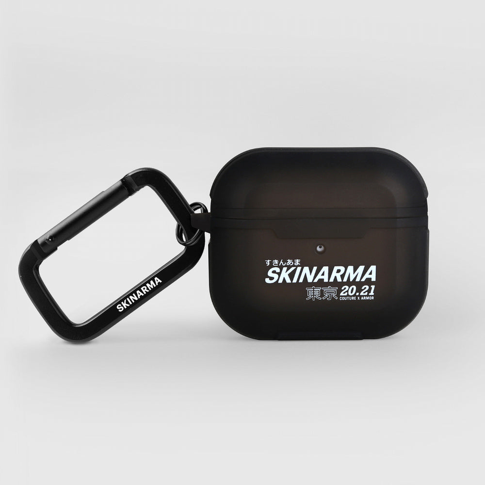 Apple Airpods 3rd Generation Case SkinArma Transparent Matte Design Kinzoku Case Black