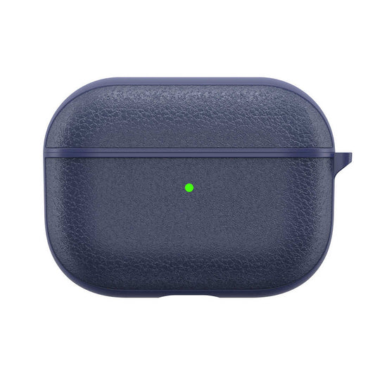Apple Airpods 3rd Generation Case Wiwu Calfskin Case Navy Blue 