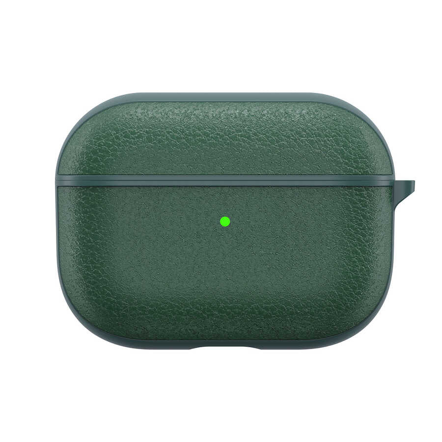 Apple Airpods 3rd Generation Case Wiwu Calfskin Case Green 