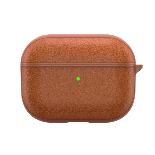 Apple Airpods 3rd Generation Case Wiwu Calfskin Case Brown 