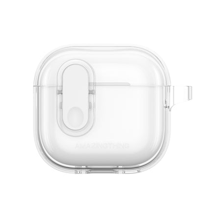 Apple Airpods 4 Amazingthing Magnetik Kilit Tasarımlı Minimal Serisi Kılıf Şeffaf