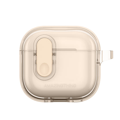 Apple Airpods 4 Amazingthing Magnetik Kilit Tasarımlı Minimal Serisi Kılıf Desert Titanyum