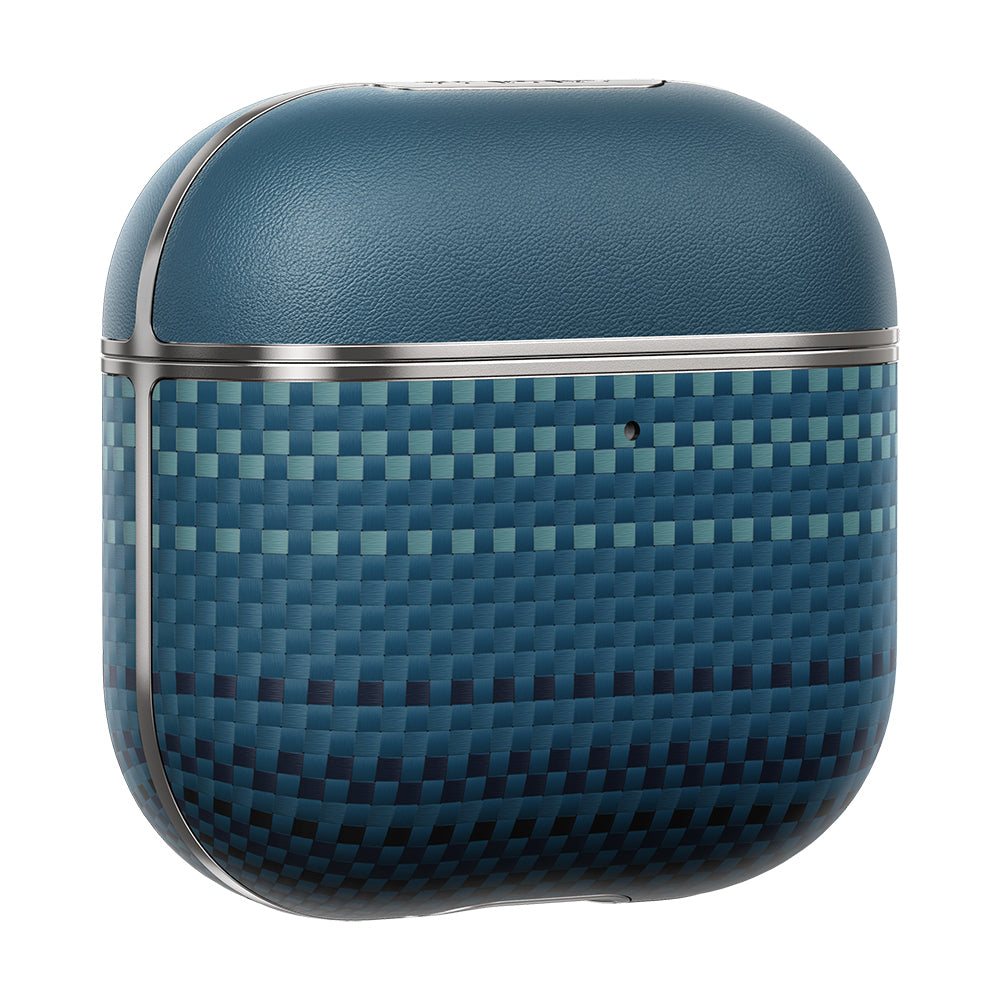 Apple Airpods 4 Case Aramid Fiber Pitaka Tactile Woven Sunset-Moonrise Series Cover Brown 