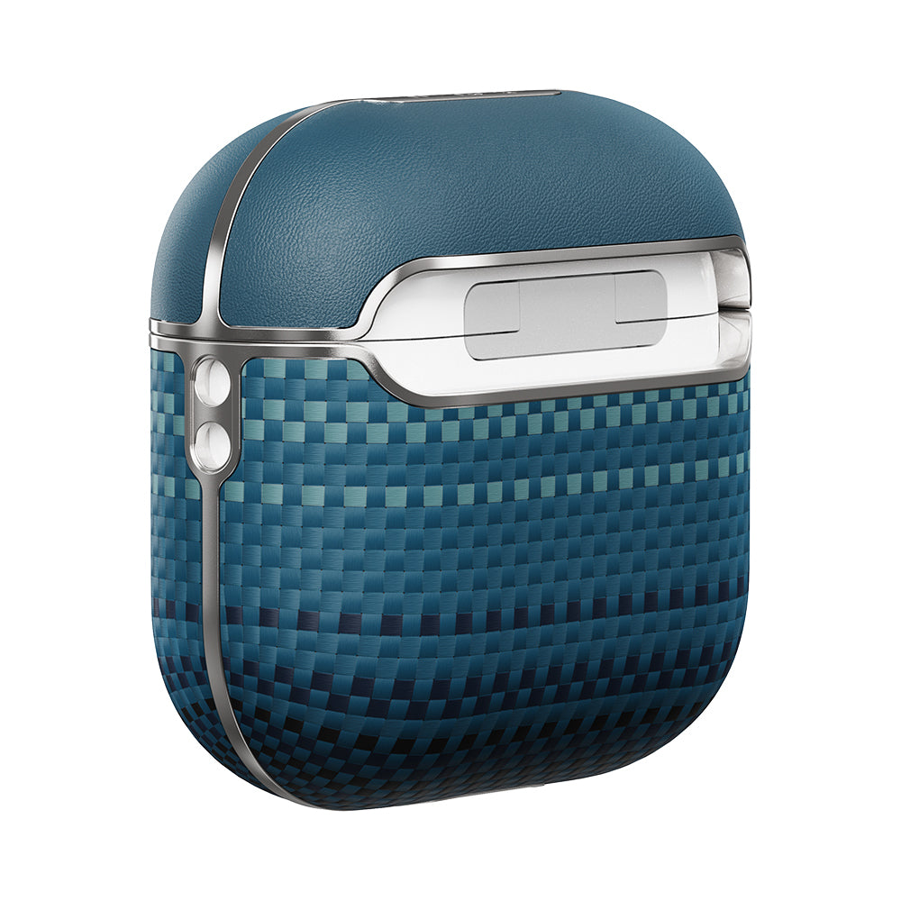 Apple Airpods 4 Case Aramid Fiber Pitaka Tactile Woven Sunset-Moonrise Series Cover Brown 