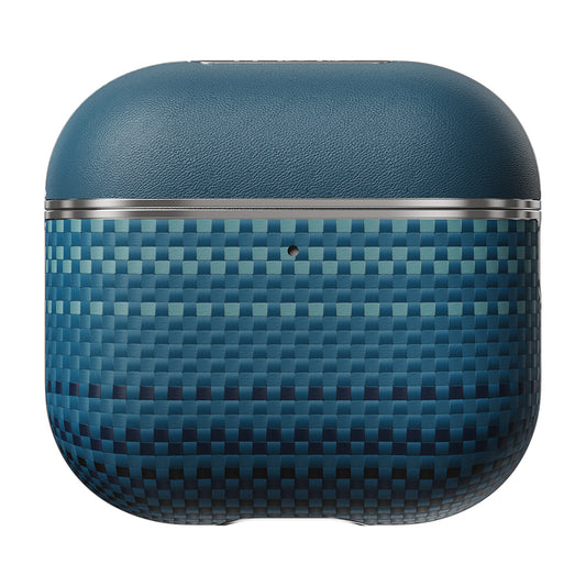 Apple Airpods 4 Case Aramid Fiber Pitaka Tactile Woven Sunset-Moonrise Series Cover Blue 