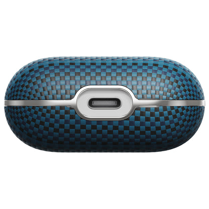 Apple Airpods 4 Kılıf Aramid Fiber Pitaka Tactile Woven Sunset-Moonrise Serisi Sunset Kapak Kahverengi