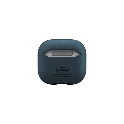 Apple Airpods 4 Kılıf Skinarma PU Deri Tasarım Spunk Kılıf Koyu Yeşil