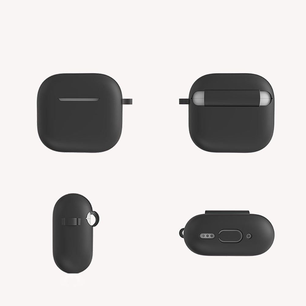 Apple Airpods 4 Zore Standard Silicone Case Black