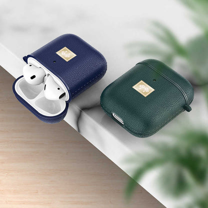 Apple Airpods Kılıf Deri Görünümlü Askı Aparatlı Wlons Kılıf Kırmızı