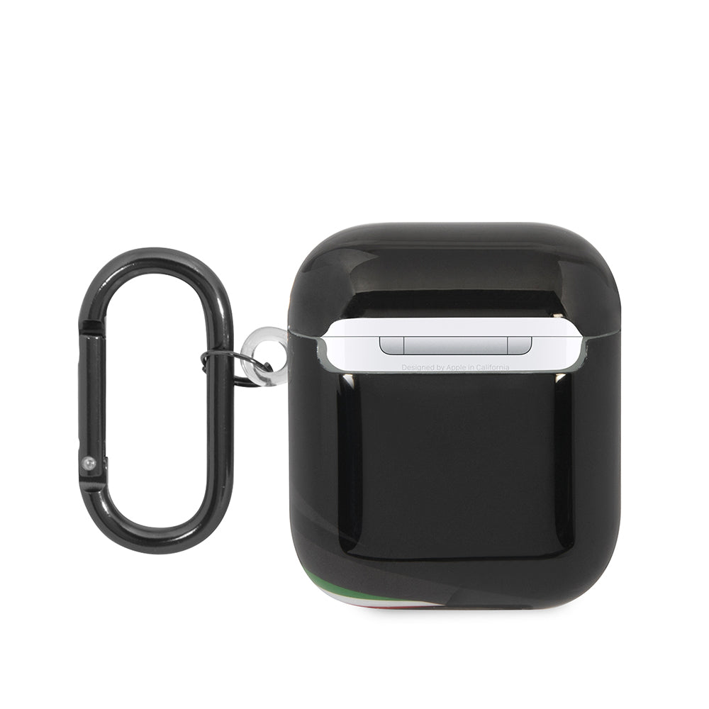 Apple Airpods Kılıf Ferrari Orjinal Lisanslı IML Baskılı Klasik Logolu TPU Kılıf Kırmızı