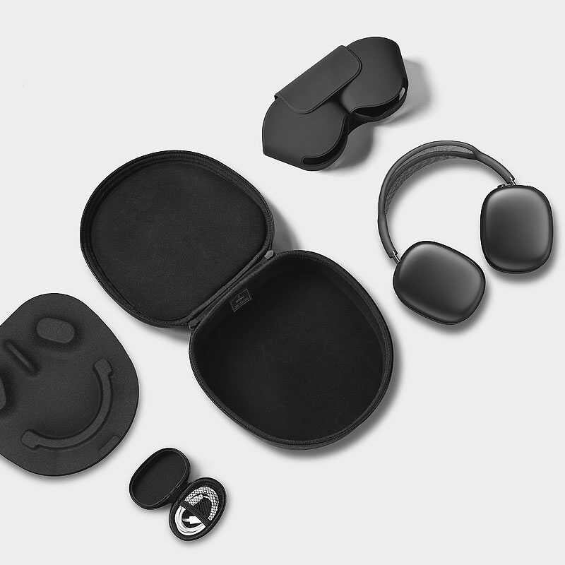 Apple Airpods Max Wiwu Akıllı Taşıma Kılıfı Gri