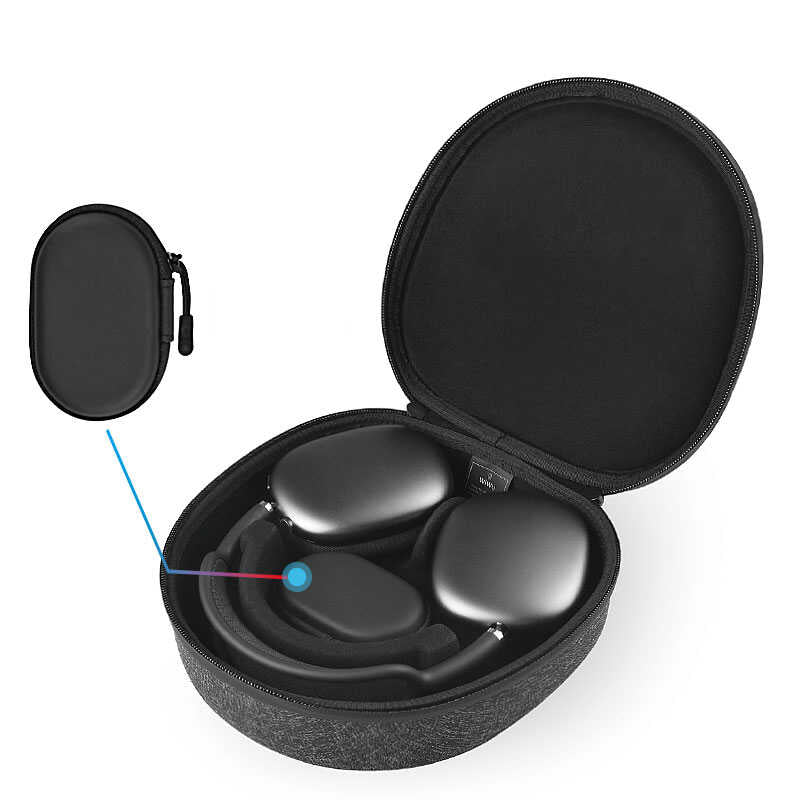 Apple Airpods Max Wiwu Akıllı Taşıma Kılıfı Gri