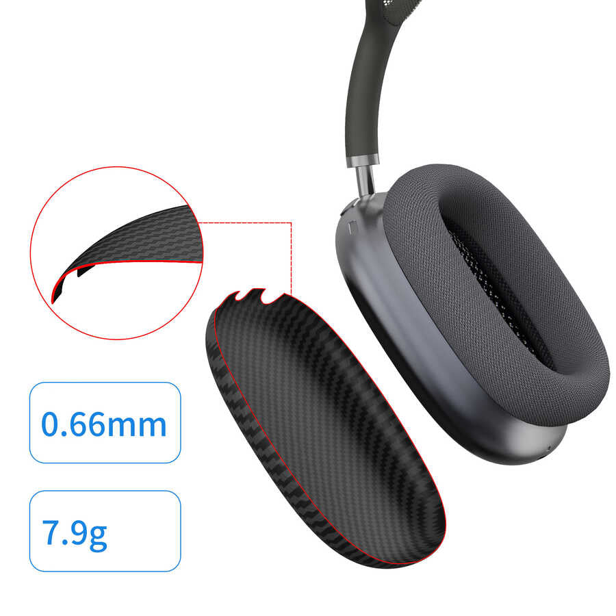 Apple Airpods Max Wiwu Armor Kevlar Protective Case Black