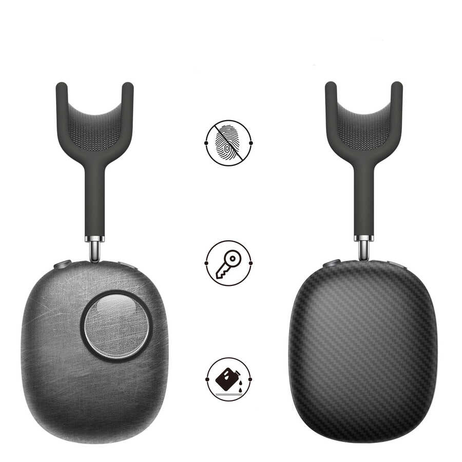 Apple Airpods Max Wiwu Armor Kevlar Protective Case Black