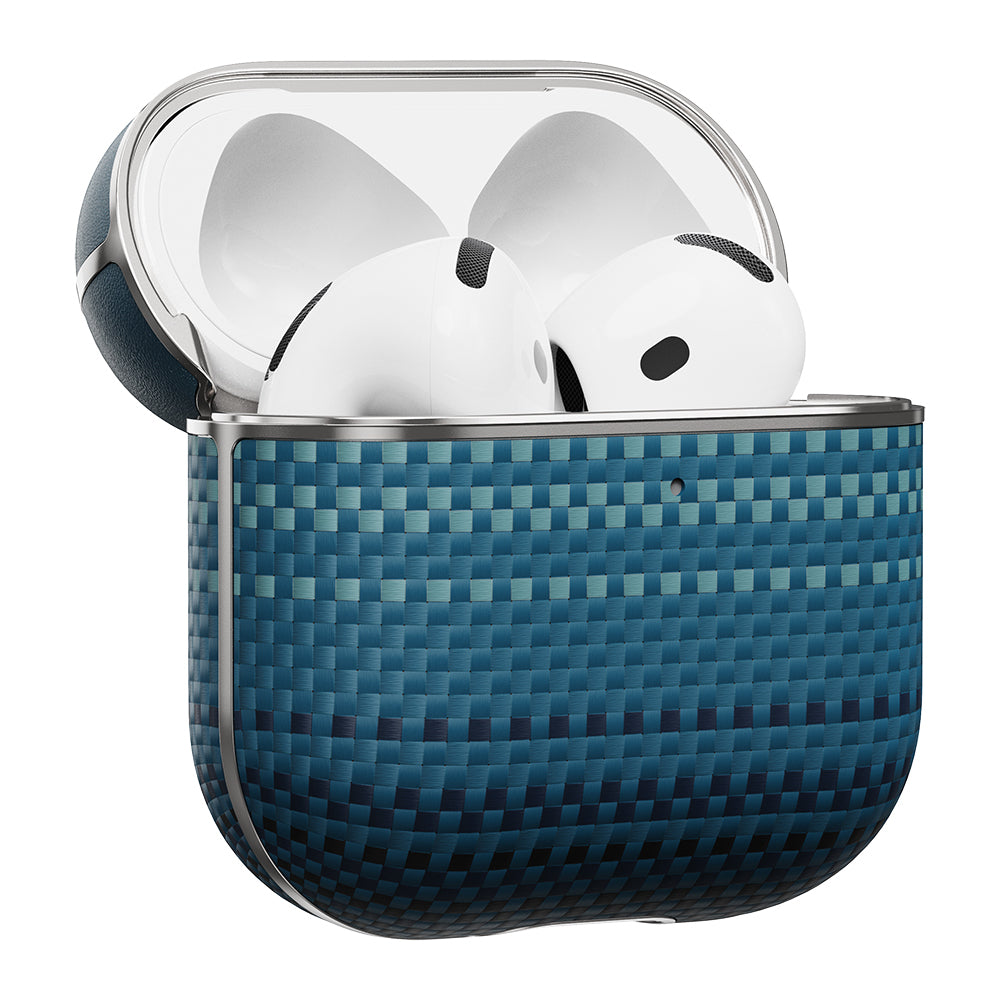 Apple Airpods Pro 2 Case Aramid Fiber Pitaka Tactile Woven Sunset-Moonrise Series Cover Brown 