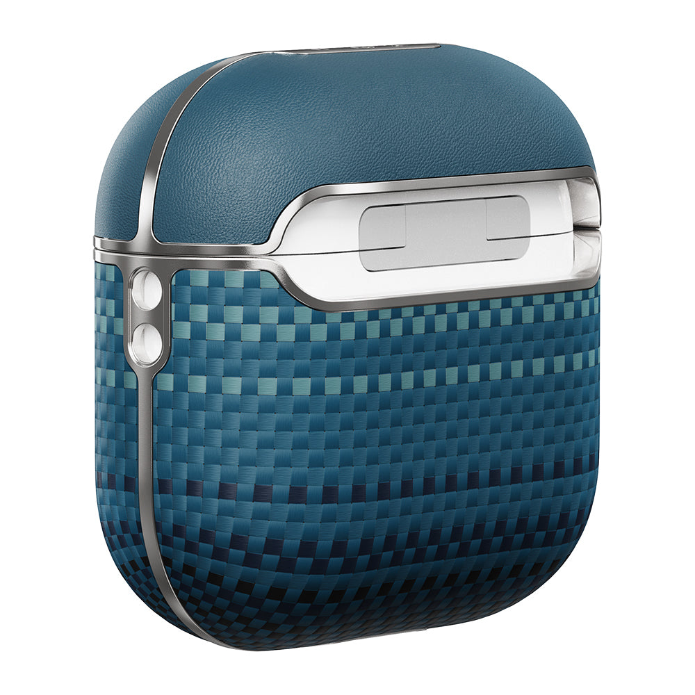 Apple Airpods Pro 2 Case Aramid Fiber Pitaka Tactile Woven Sunset-Moonrise Series Cover Blue 