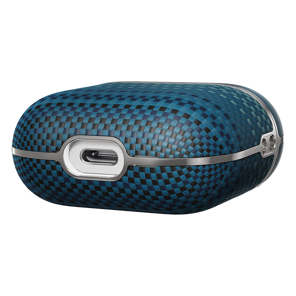 Apple Airpods Pro 2 Case Aramid Fiber Pitaka Tactile Woven Sunset-Moonrise Series Cover Blue 
