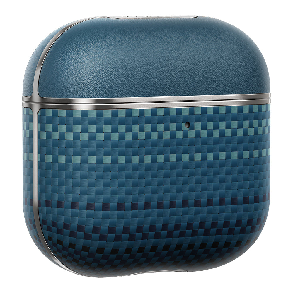 Apple Airpods Pro 2 Case Aramid Fiber Pitaka Tactile Woven Sunset-Moonrise Series Cover Blue 