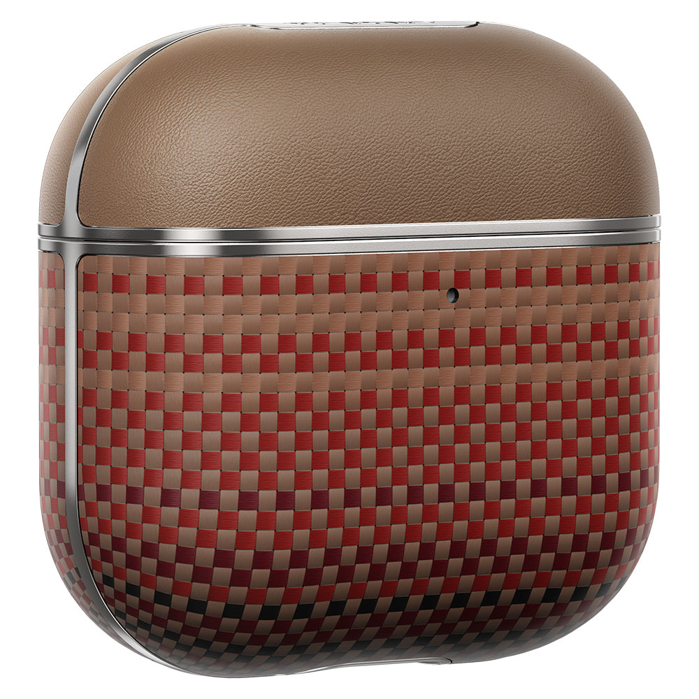 Apple Airpods Pro 2 Case Aramid Fiber Pitaka Tactile Woven Sunset-Moonrise Series Cover Brown 