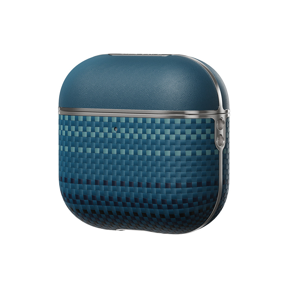 Apple Airpods Pro 2 Case Aramid Fiber Pitaka Tactile Woven Sunset-Moonrise Series Cover Blue 