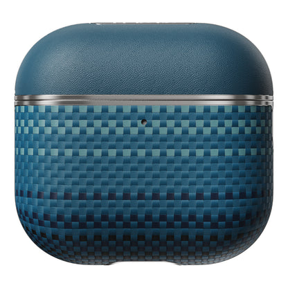 Apple Airpods Pro 2 Kılıf Aramid Fiber Pitaka Tactile Woven Sunset-Moonrise Serisi Sunset Kapak Kahverengi