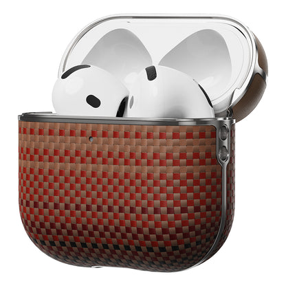 Apple Airpods Pro 2 Kılıf Aramid Fiber Pitaka Tactile Woven Sunset-Moonrise Serisi Sunset Kapak Mavi