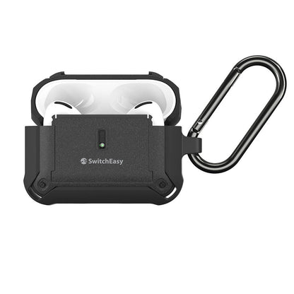 Apple Airpods Pro 2 Kılıf Askılı Sağlam Tasarımlı Lisanslı Switcheasy Guardian Kapak Siyah