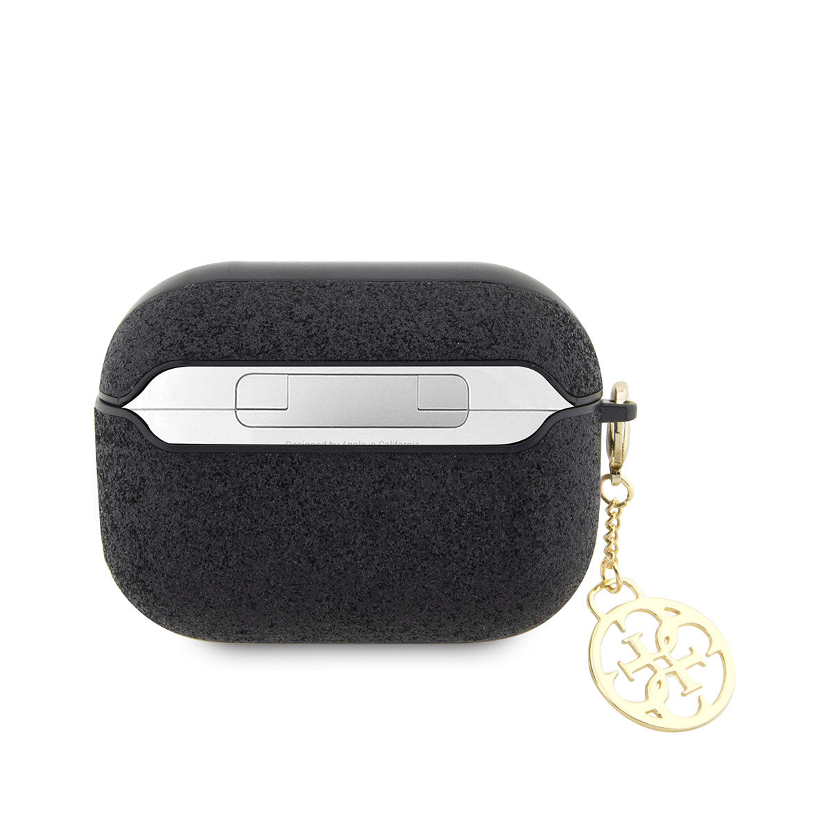 Apple Airpods Pro 2 Case GUESS Glitter 4G Charm Cover Black