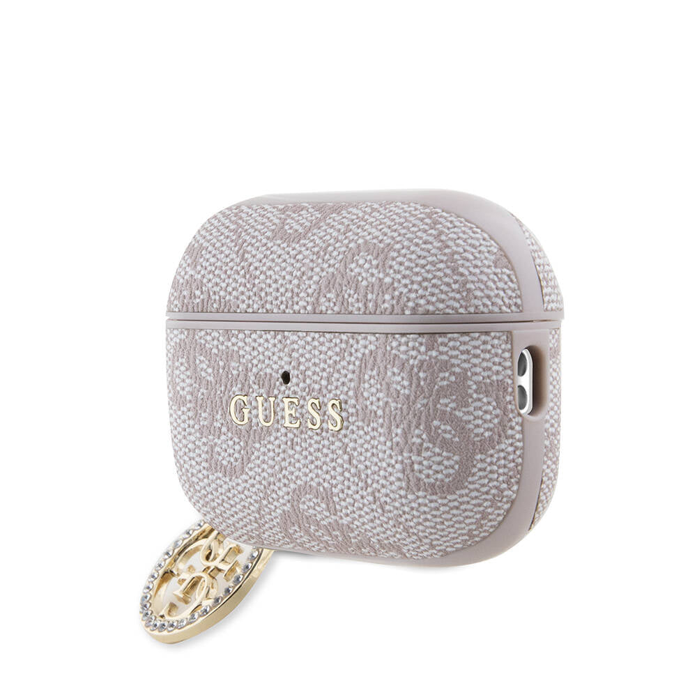 Apple Airpods Pro 2 Case Guess Original Licensed 4G Patterned Stone 4G Ornamental Chain Cover Black