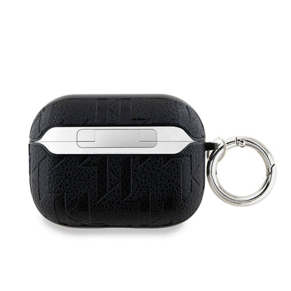 Apple Airpods Pro 2 Kılıf Karl Lagerfeld Orjinal Lisanslı Monogram Silikon Kapak Siyah
