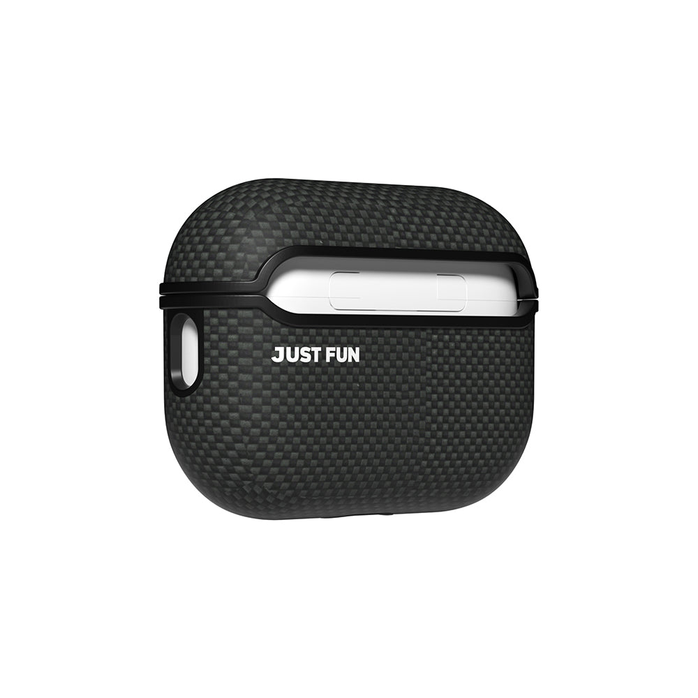 Apple Airpods Pro 2 Kılıf M-safe Şarj Özellikli Aramid Fiber Youngkit 1500D Kevlar Extreme Wing Serisi Kapak Siyah