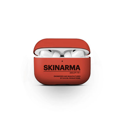 Apple Airpods Pro 2 Kılıf SkinArma PU Deri Tasarım Spunk Kılıf Turuncu
