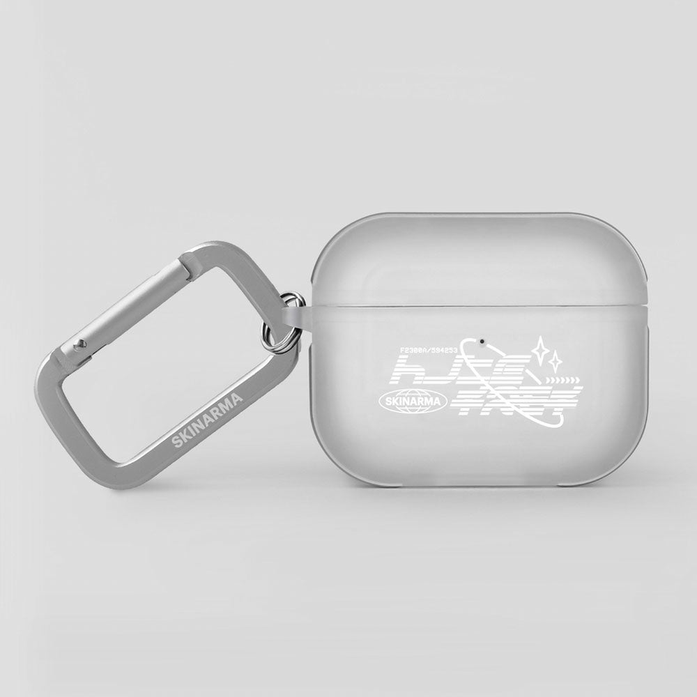 Apple Airpods Pro 2 Kılıf SkinArma Transparan Mat Tasarım Kinzoku Kılıf Beyaz