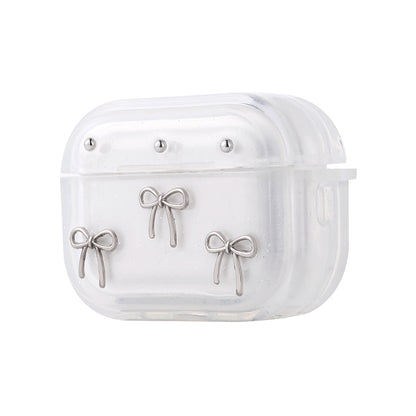 Apple Airpods Pro 2 Zore Airbag 44 Airbag Tasarımlı Simli Şeffaf Kutup Kılıf Fiyonk