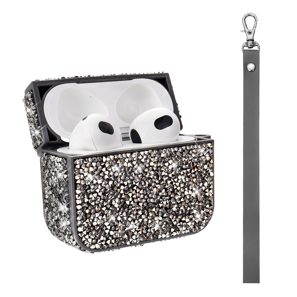 Apple Airpods Pro 2 Zore Airbag 45 Bilek Askı Aparatlı Simli Şeffaf Kılıf Pembe