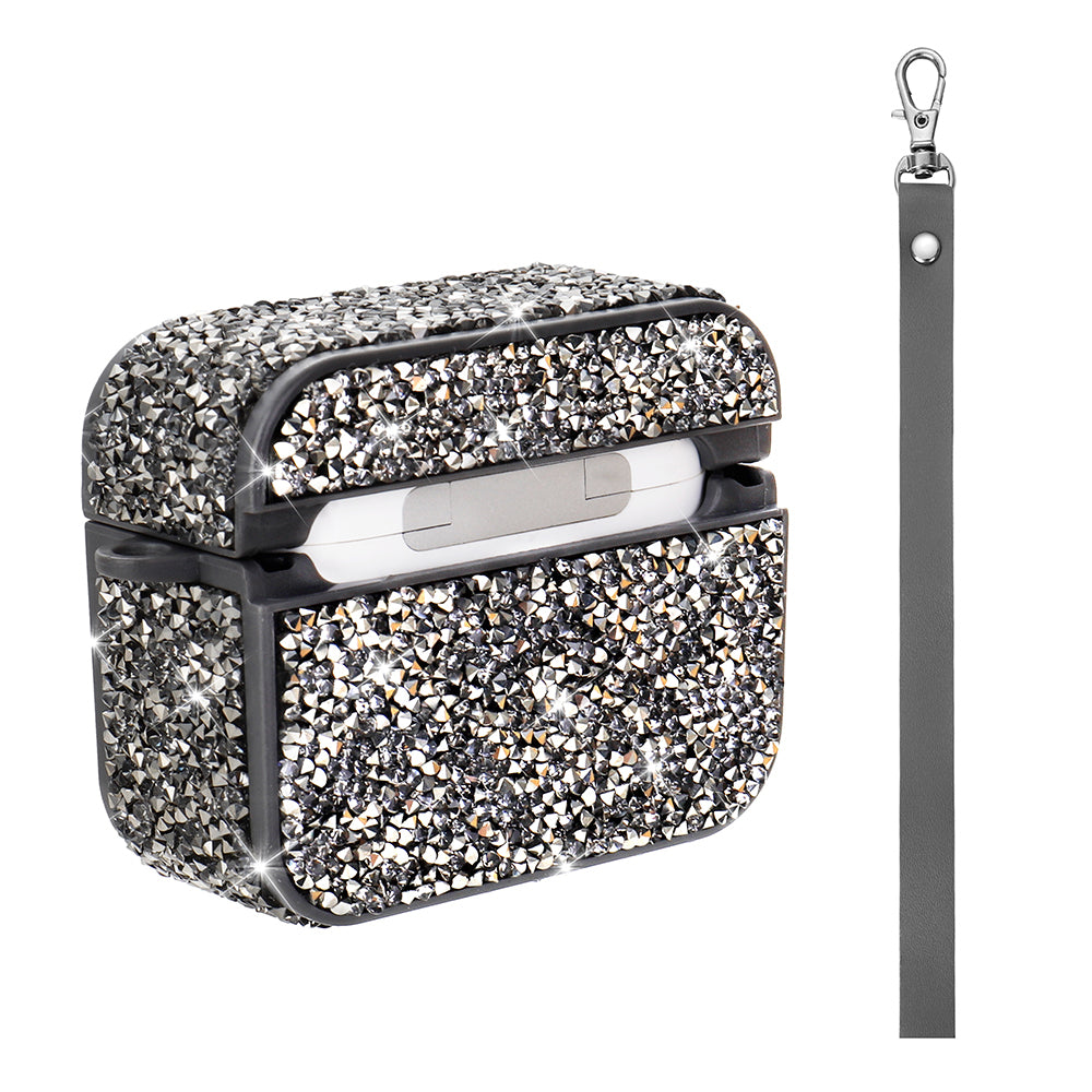 Apple Airpods Pro 2 Zore Airbag 45 Bilek Askı Aparatlı Simli Şeffaf Kılıf Pembe