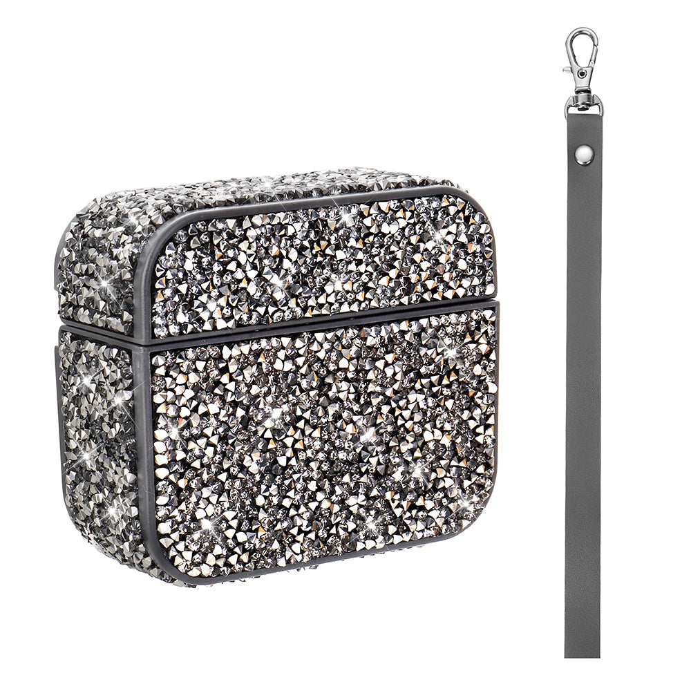 Apple Airpods Pro 2 Zore Airbag 45 Bilek Askı Aparatlı Simli Şeffaf Kılıf Gri