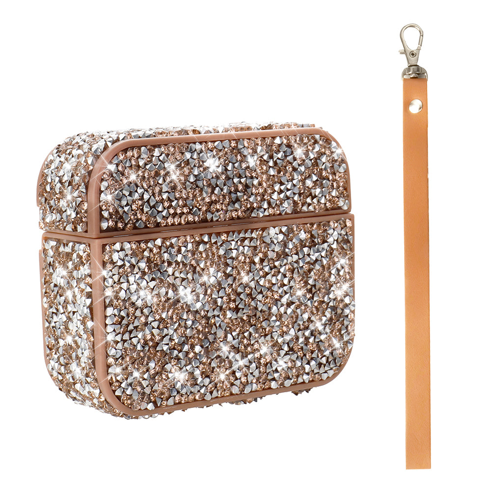 Apple Airpods Pro 2 Zore Airbag 45 Bilek Askı Aparatlı Simli Şeffaf Kılıf Gold
