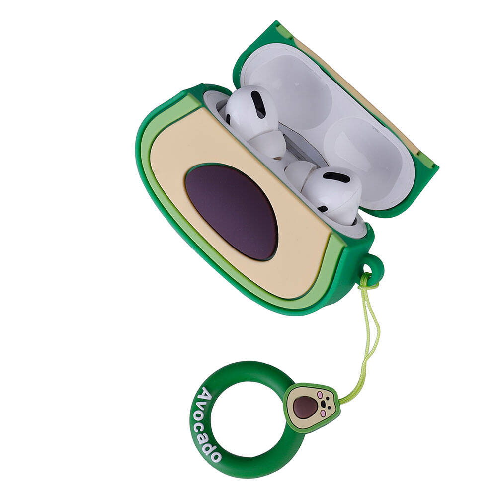 Apple Airpods Pro 2 Zore TPU Kabartma Figürlü İpli Airbag 37 Silikon Kılıf NO22