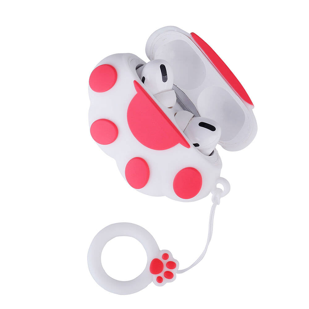 Apple Airpods Pro 2 Zore TPU Kabartma Figürlü İpli Airbag 37 Silikon Kılıf NO22