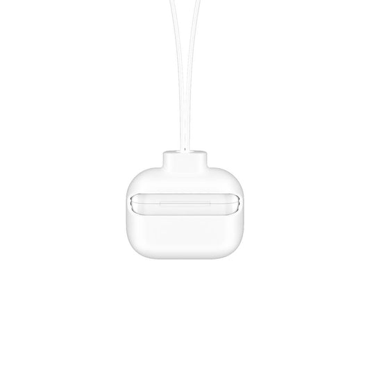Apple Airpods Pro Kılıf Boyun Askılı Jelly Bean Tasarımlı Lisanslı Switcheasy ColorBuddy Kapak Beyaz