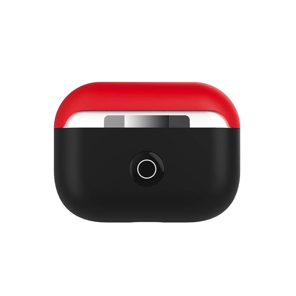 Apple Airpods Pro Kılıf Boyun Askılı Parlayan Düğmeli Lisanslı Switcheasy Colors Silikon Kapak Siyah