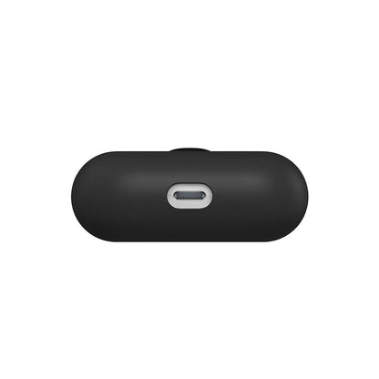Apple Airpods Pro Kılıf Boyun Askılı Parlayan Düğmeli Lisanslı Switcheasy Colors Silikon Kapak Siyah