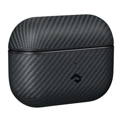 Apple Airpods Pro Kılıf M-safe Şarj Özellikli 600D Aramid Fiber Pitaka Classic Serisi Black-Grey Twill Kılıf Siyah-Gri