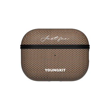 Apple Airpods Pro Kılıf M-safe Şarj Özellikli Aramid Fiber Youngkit 1500D Kevlar Extreme Wing Serisi Kapak Gold