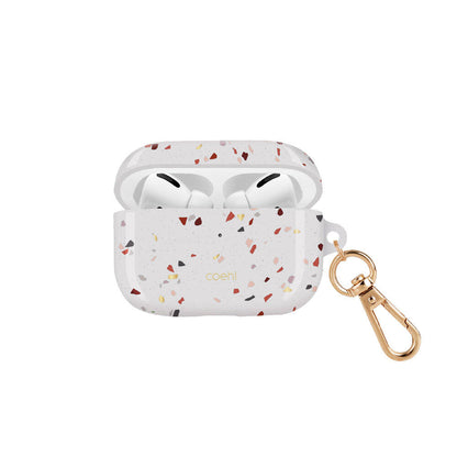 Apple Airpods Pro Kılıf Mozaik Desenli Coehl Terrazzo Kapak Pembe
