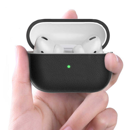 Apple Airpods Pro Kılıf Wiwu Calfskin Kılıf Lacivert