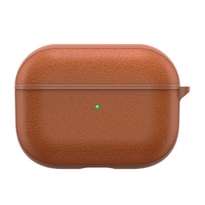 Apple Airpods Pro Kılıf Wiwu Calfskin Kılıf Kahverengi