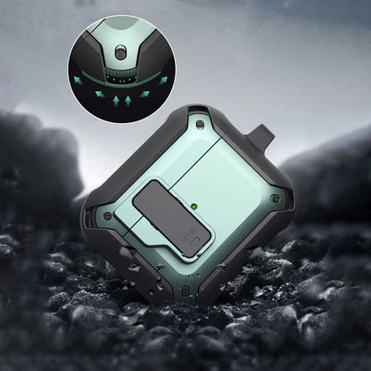 Apple Airpods Pro Kılıf Wiwu Mecha Kılıf Siyah-Yeşil